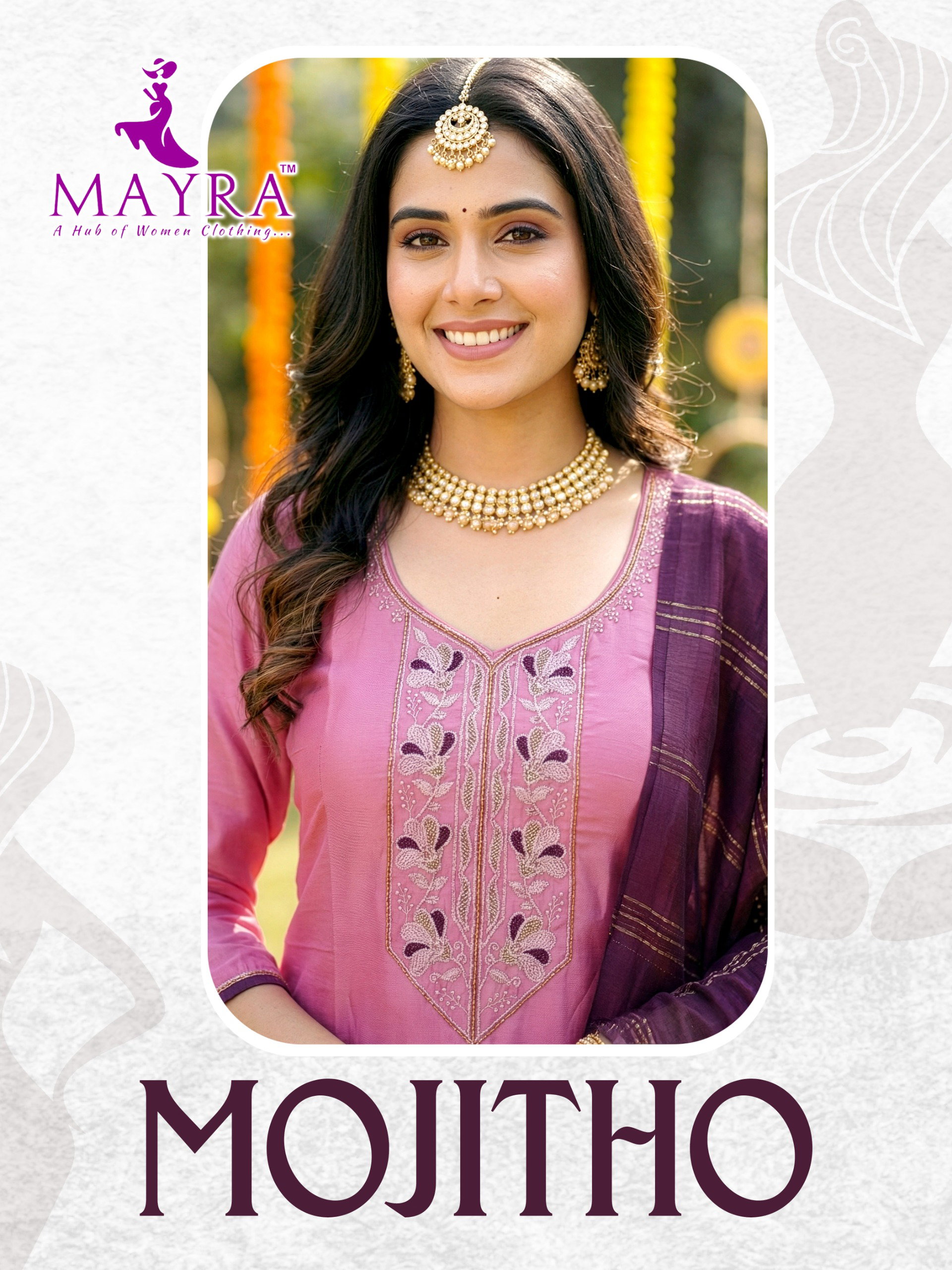Mayra Mojitho Roman Silk Kurti With Bottom and Dupatta Collection