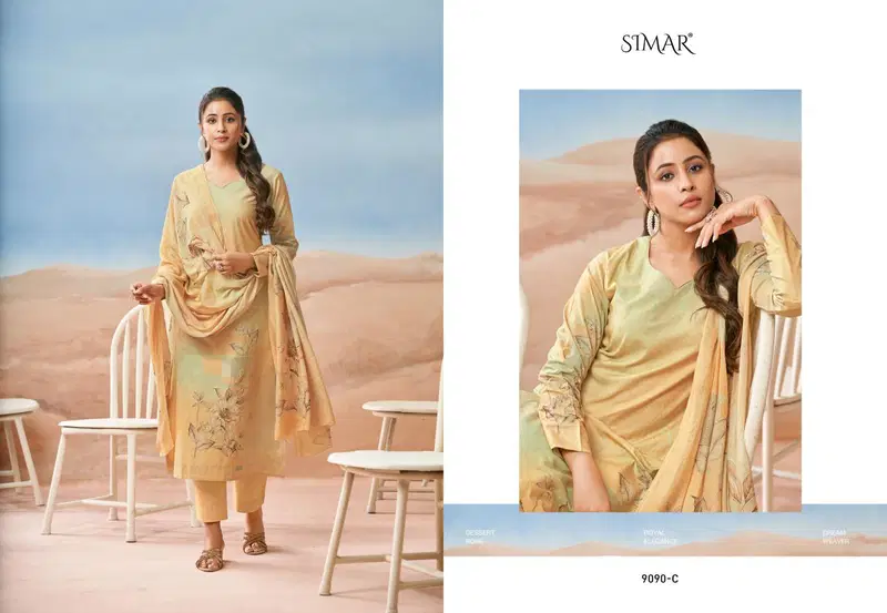 Glossy Simar Purvai Lawn Cotton Digital Print Work Salwar Kameez