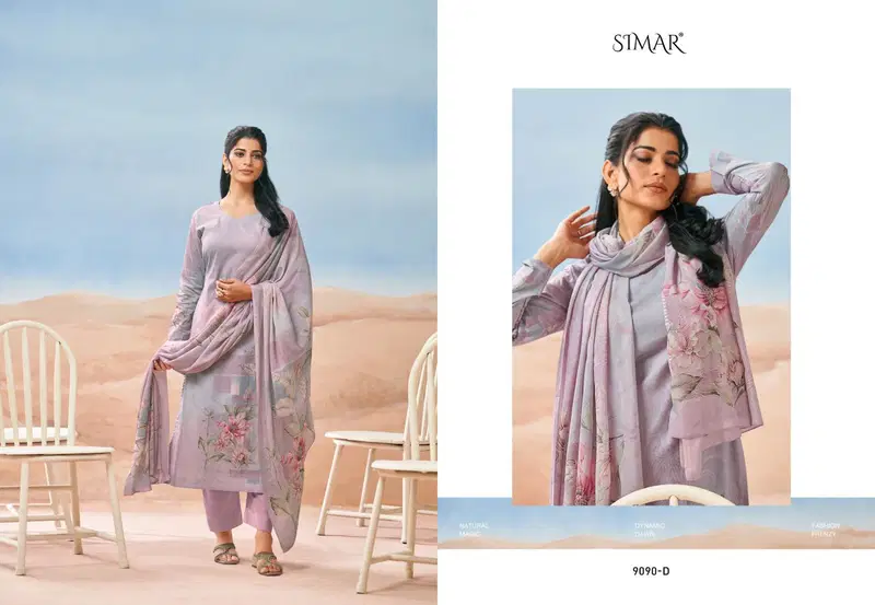 Glossy Simar Purvai Lawn Cotton Digital Print Work Salwar Kameez
