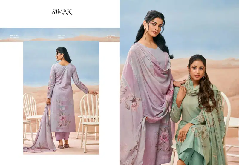 Glossy Simar Purvai Lawn Cotton Digital Print Work Salwar Kameez