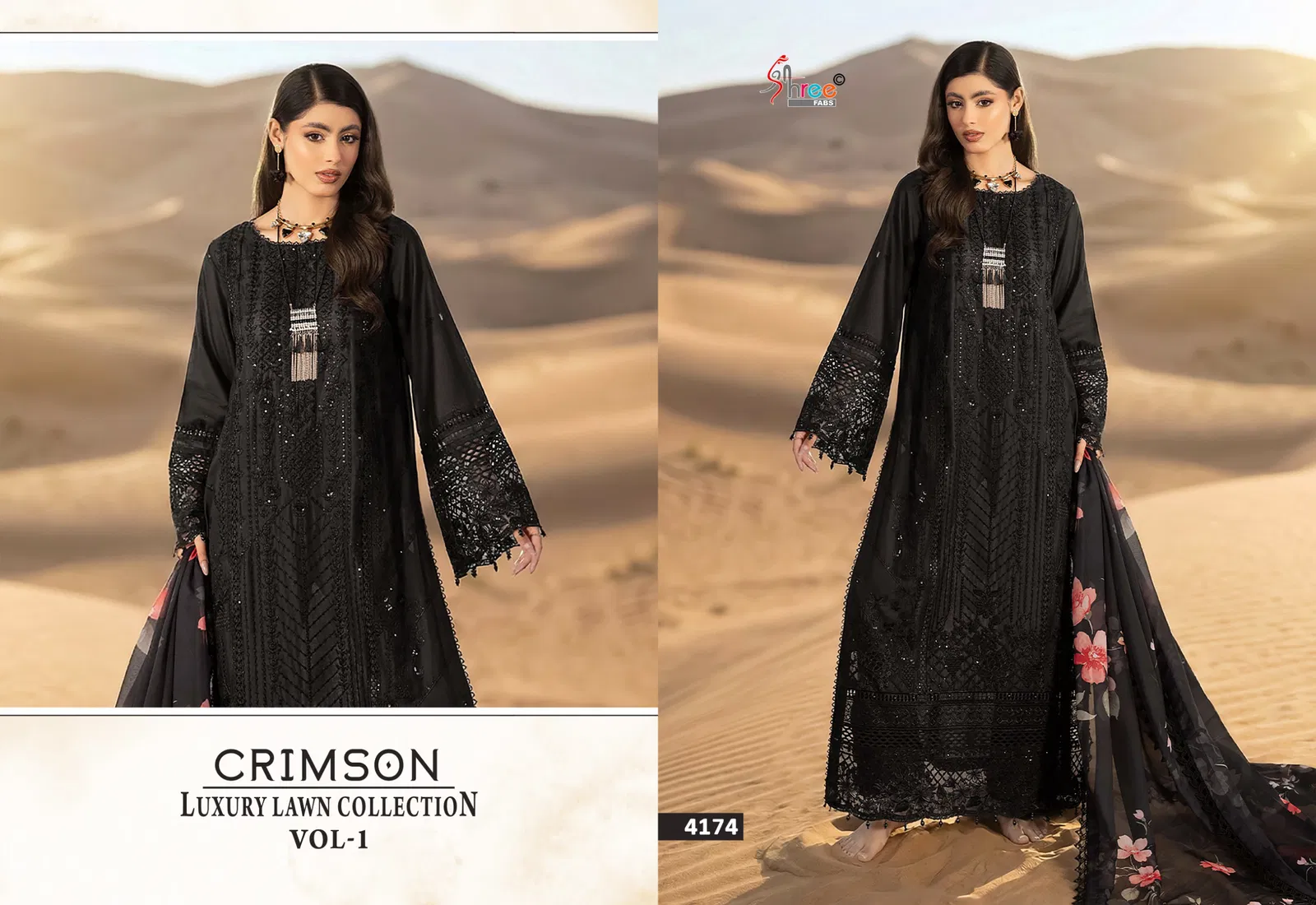 Shree Crimson Luxury Lawn Collection Vol 1 Cotton Dupatta Pakistani Suits