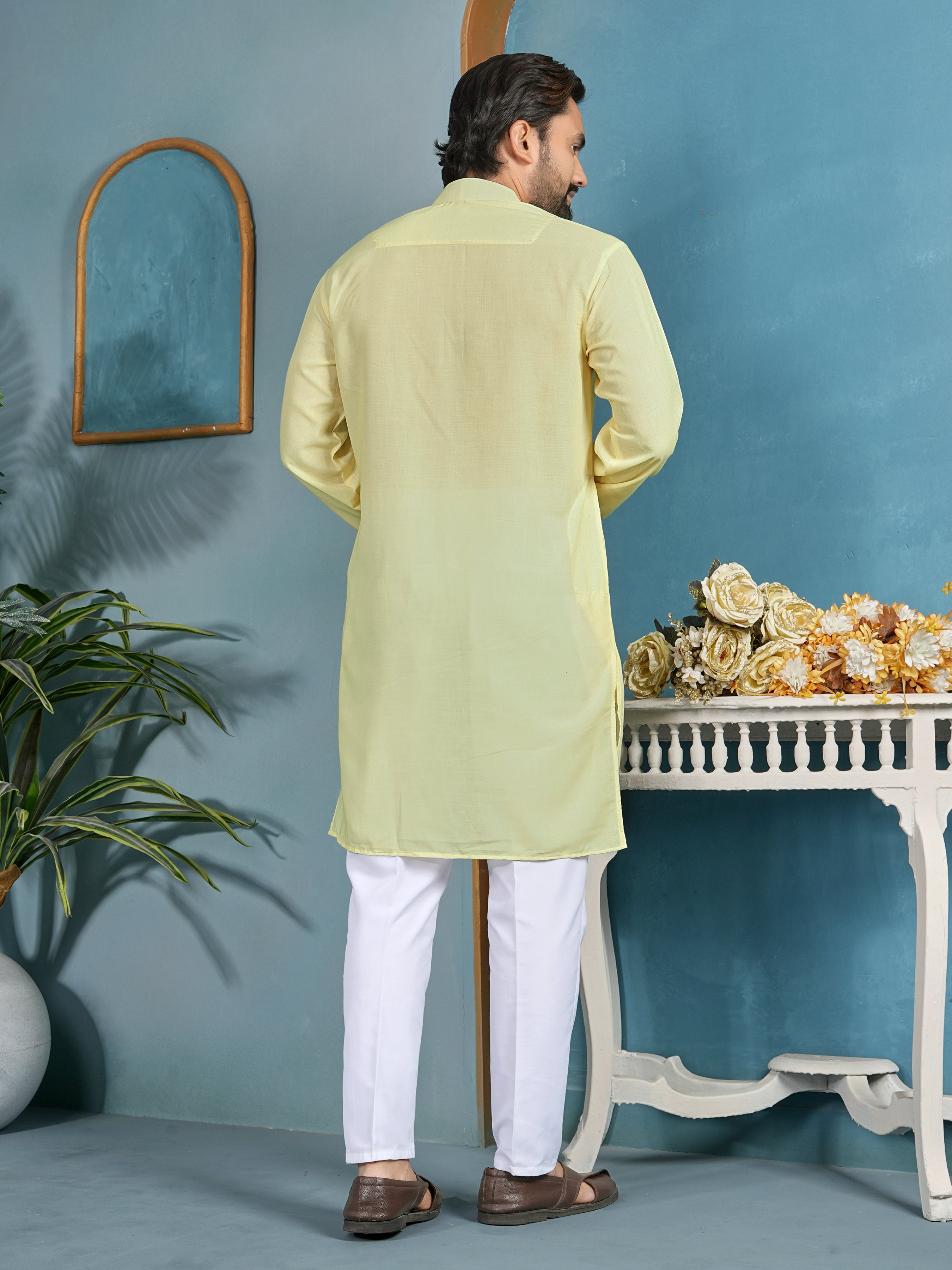 Shee Star 12 Cotton Printed Mens Festive Wear Kurta