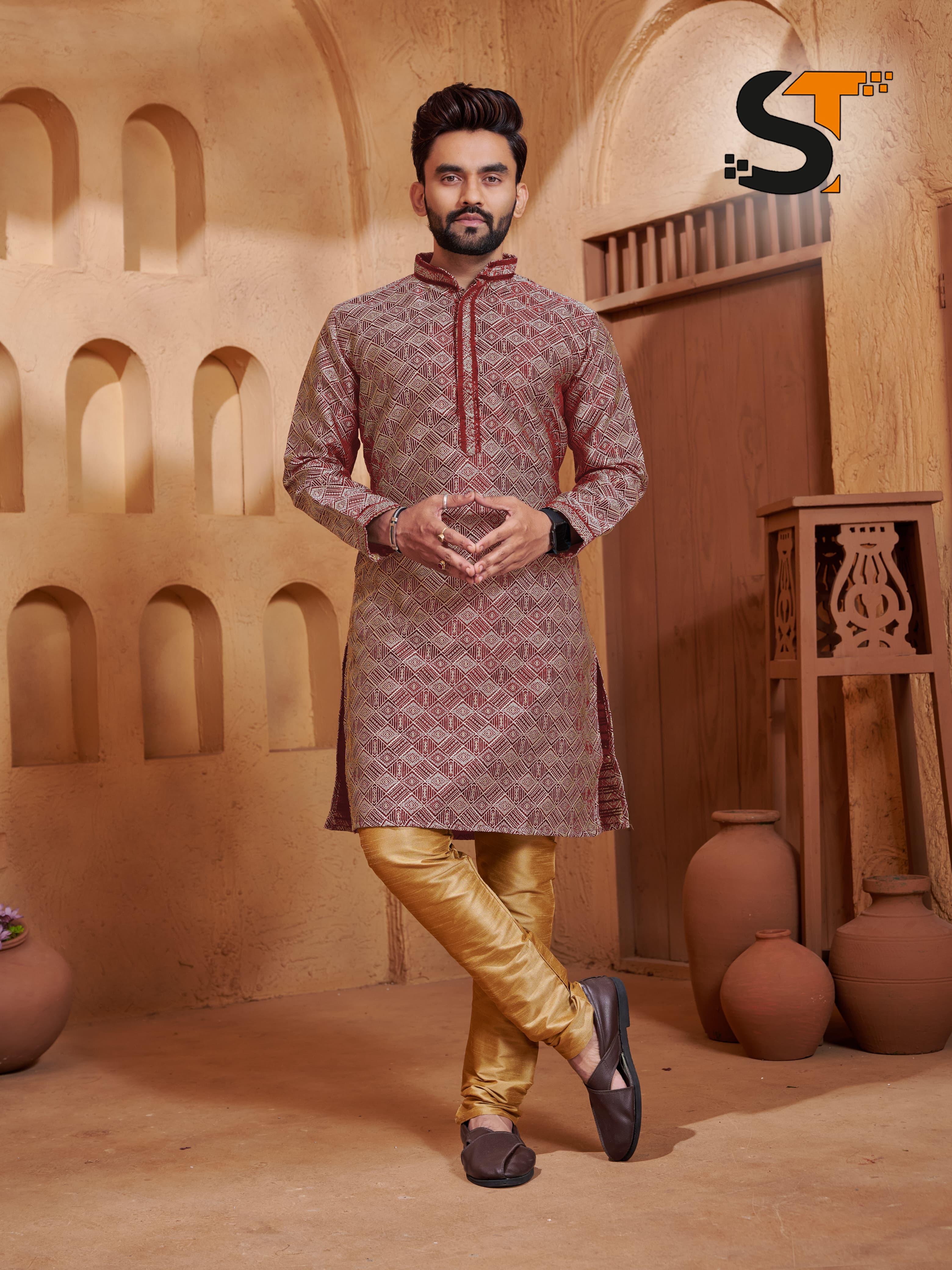 Lekha Sal Shadi Vol 3 Jacquard Festive Wear Kurta Pajama