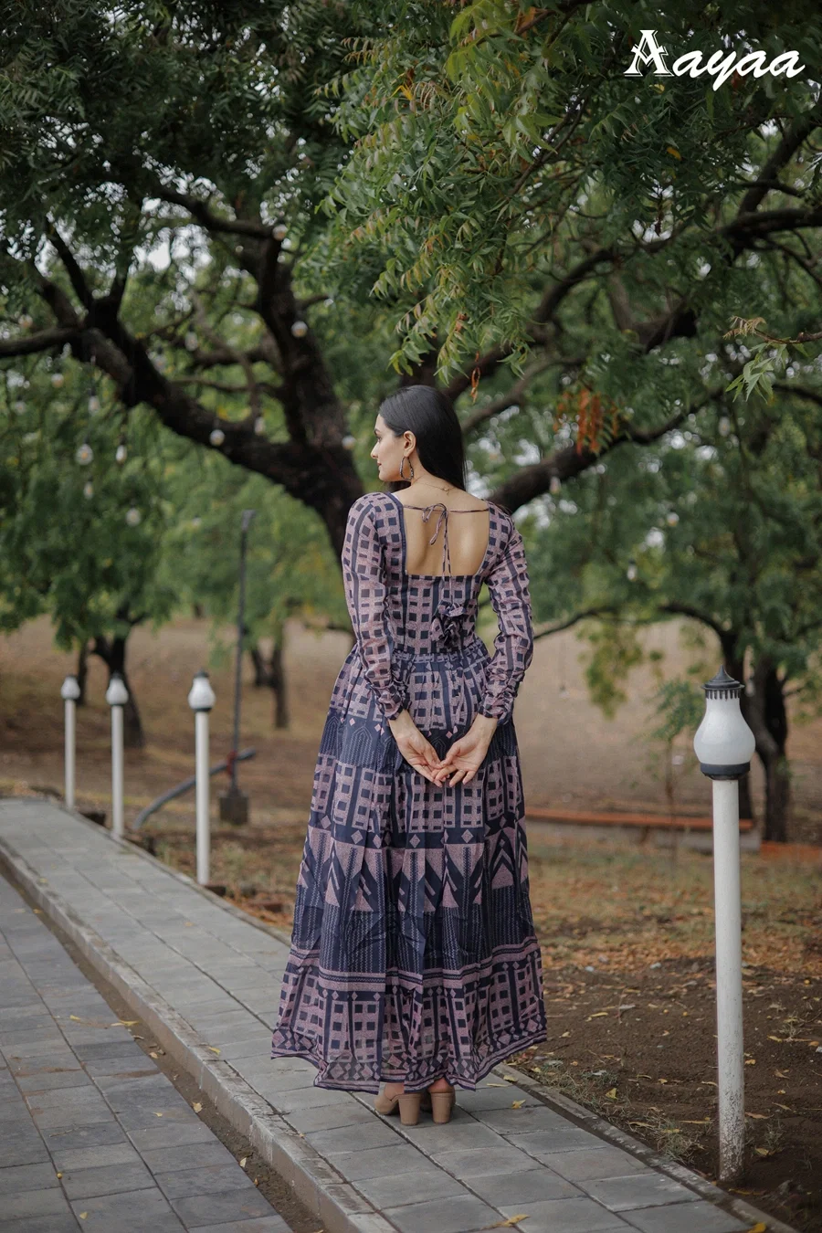 Aayaa vol 9 Pure Chanderi Heavy Digital Print Gown Collection