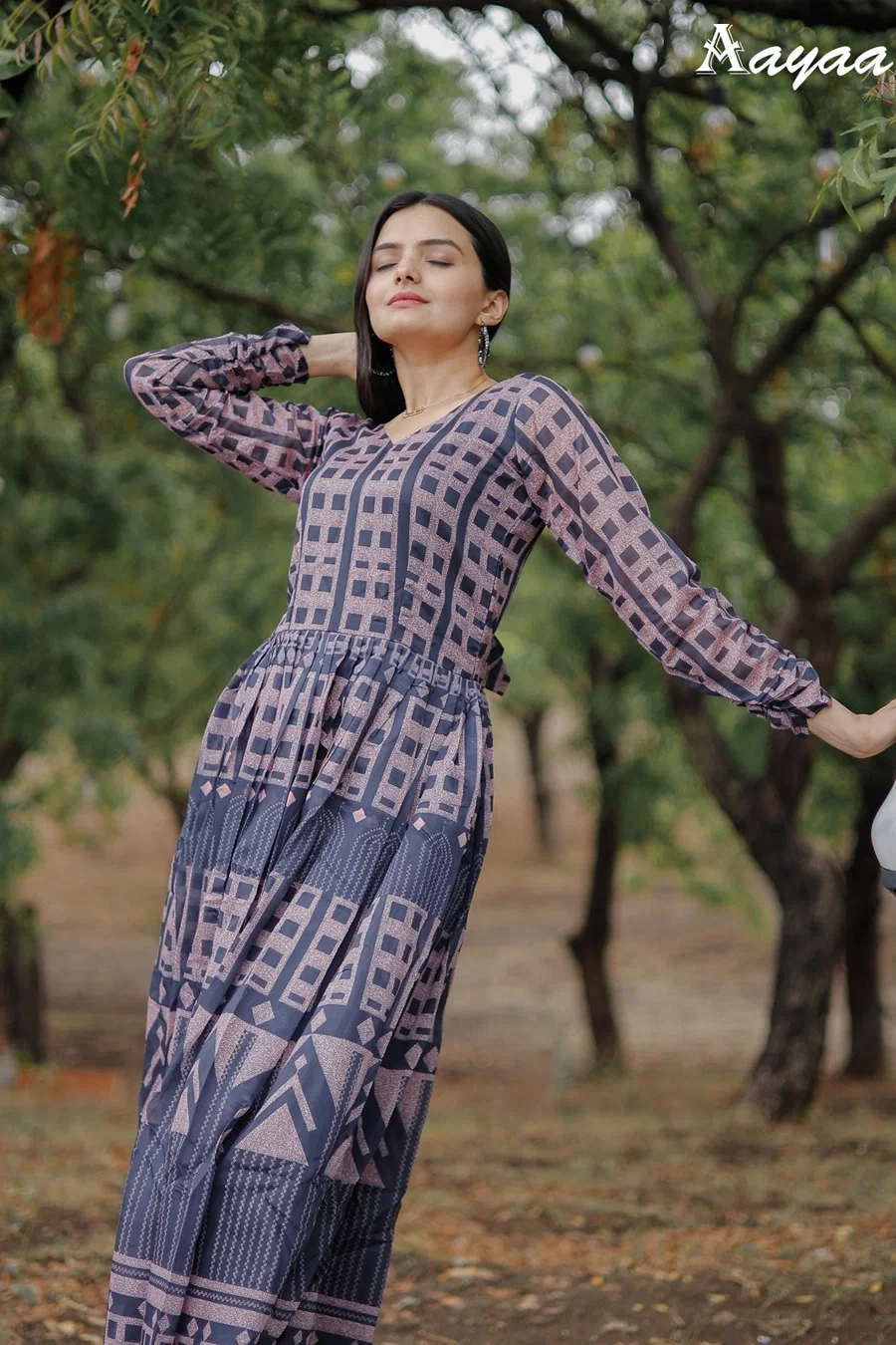 Aayaa vol 9 Pure Chanderi Heavy Digital Print Gown Collection