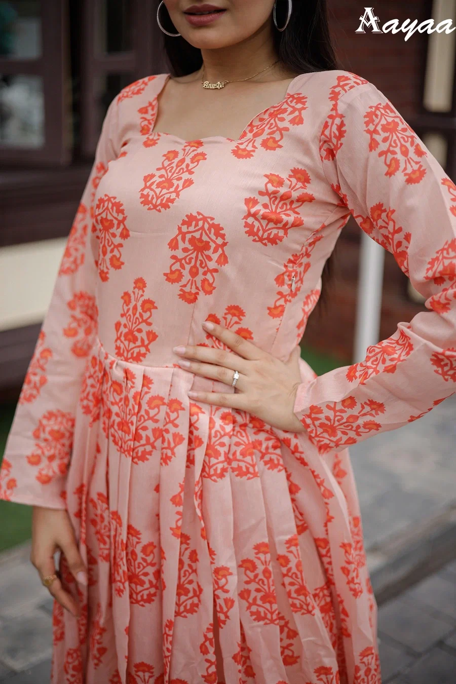 Aayaa vol 9 Pure Chanderi Heavy Digital Print Gown Collection