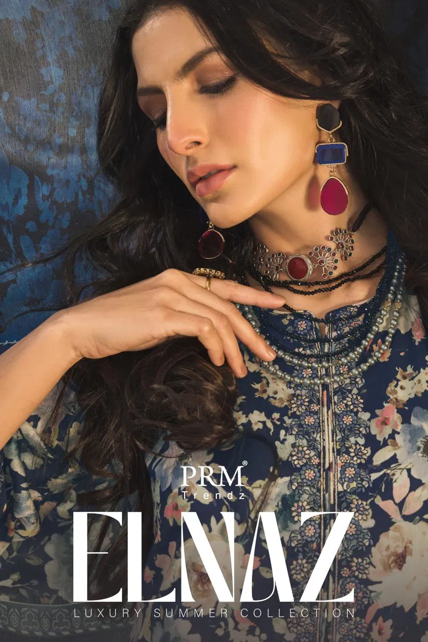 Prm Elnaz Jam Silk Digital Print With Work Salwar Kameez