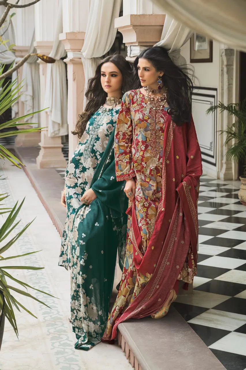 Prm Elnaz Jam Silk Digital Print With Work Salwar Kameez
