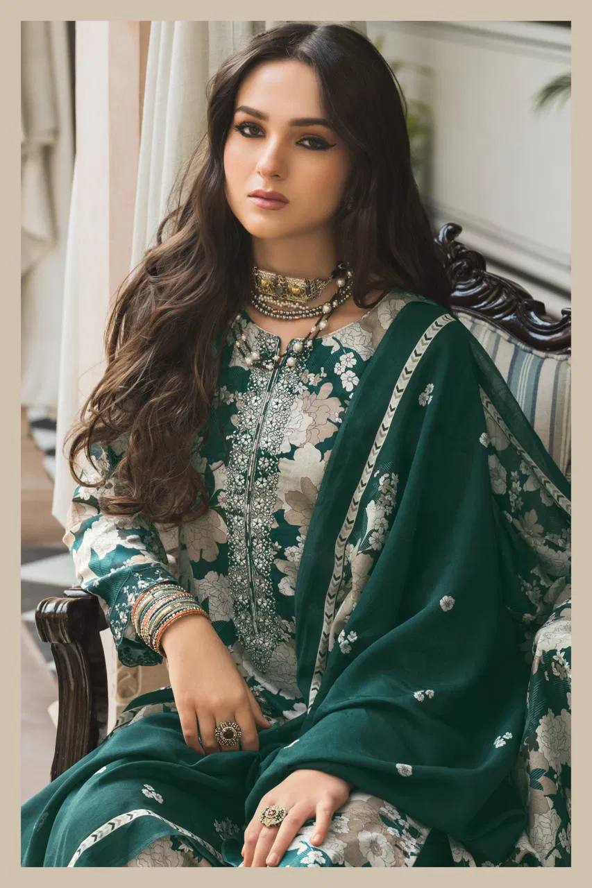 Prm Elnaz Jam Silk Digital Print With Work Salwar Kameez