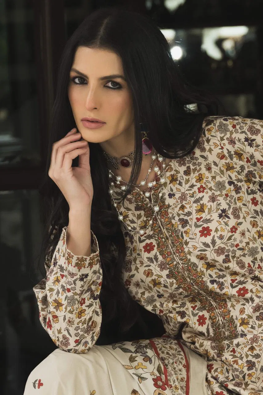 Prm Elnaz Jam Silk Digital Print With Work Salwar Kameez