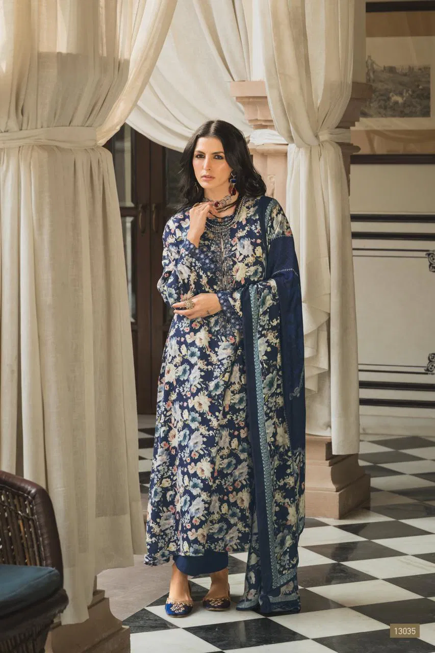 Prm Elnaz Jam Silk Digital Print With Work Salwar Kameez