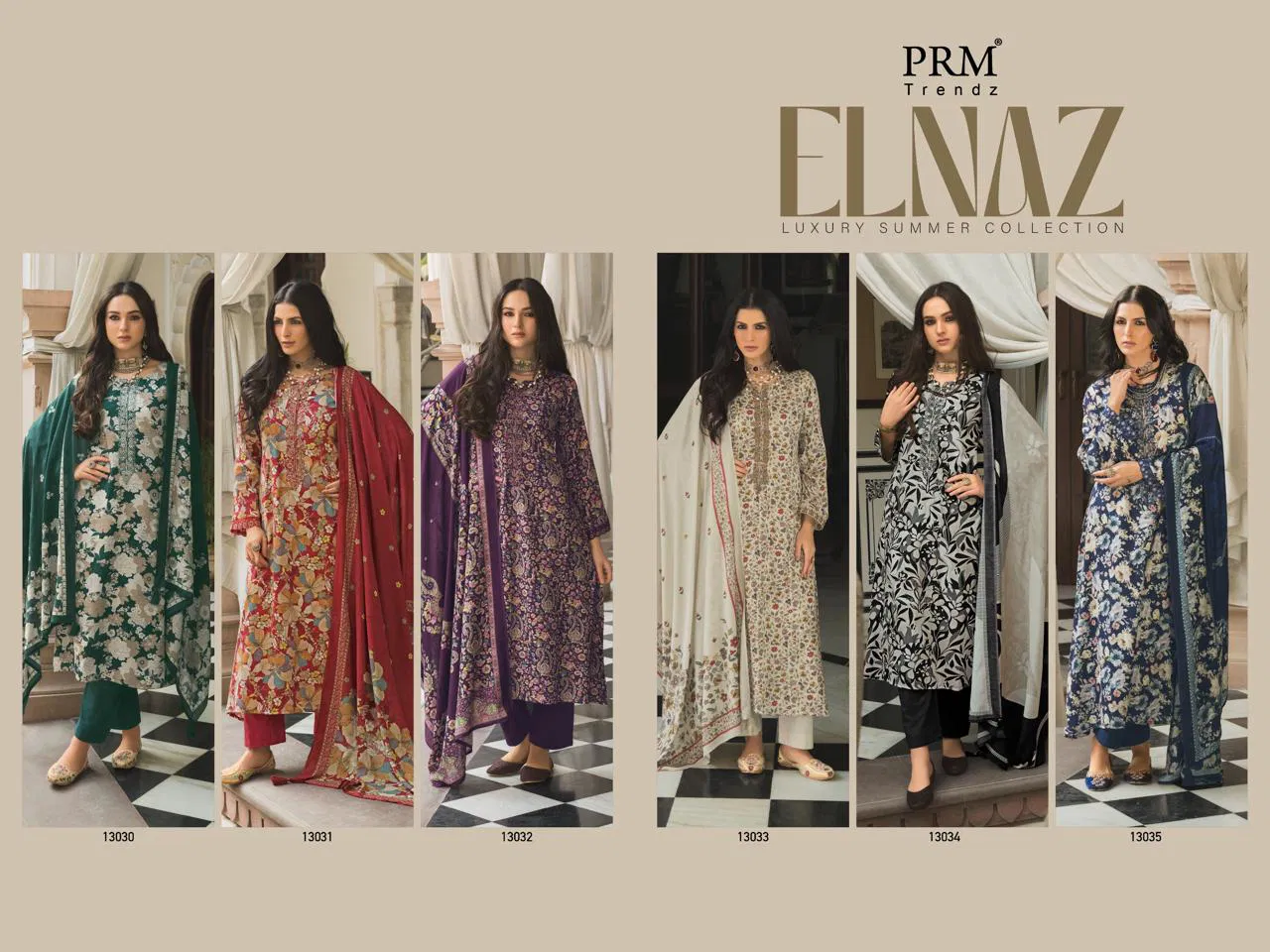 Prm Elnaz Jam Silk Digital Print With Work Salwar Kameez