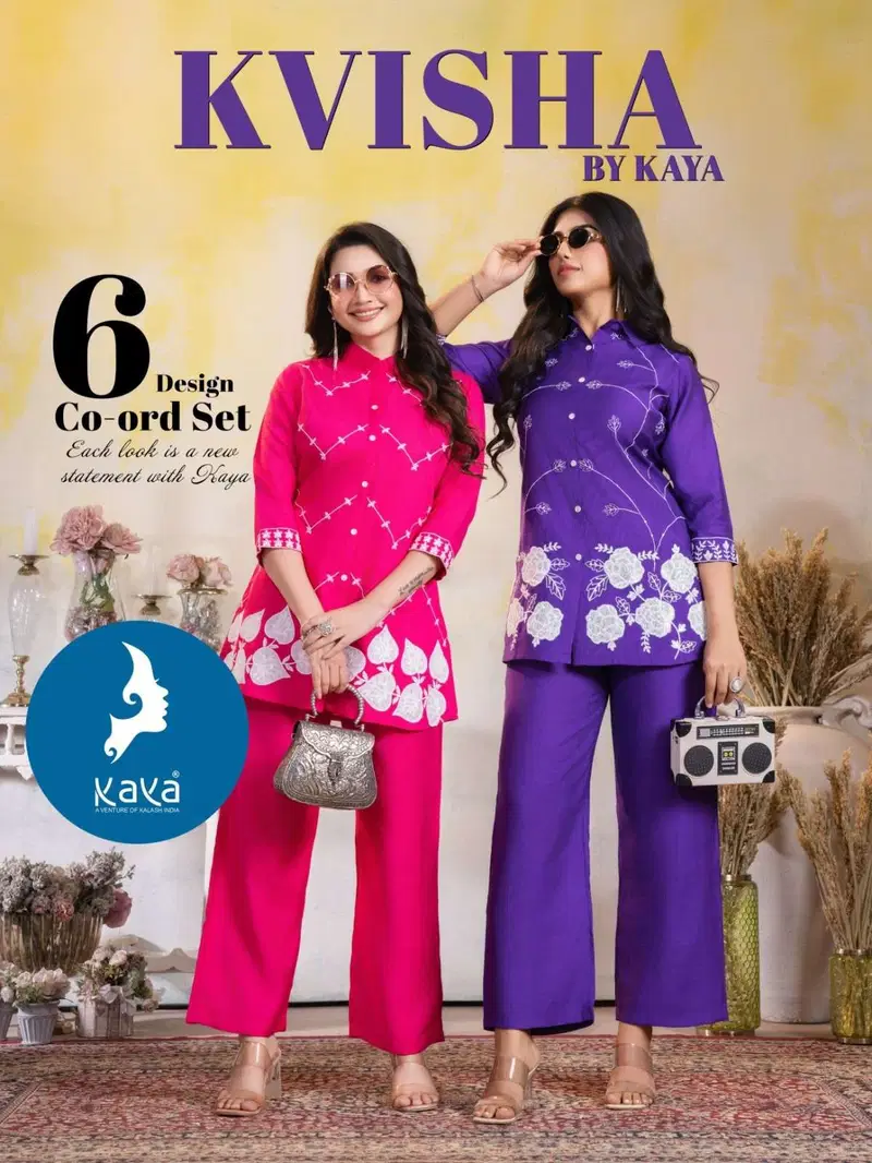 Kaya Kvisha Vertican Stylish Wear Co Ord Set Collection