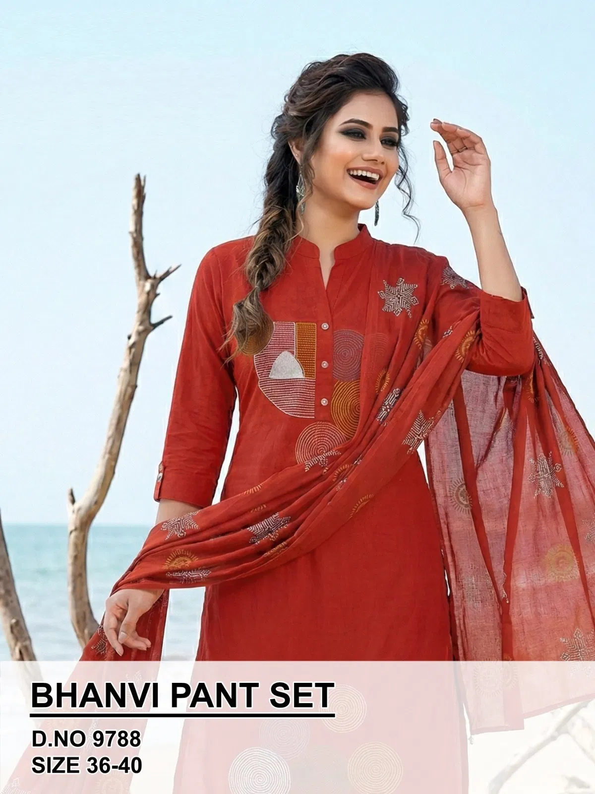 Bhanvi 9788 Dhabu Cotton Kurti Bottom With Dupatta Collection