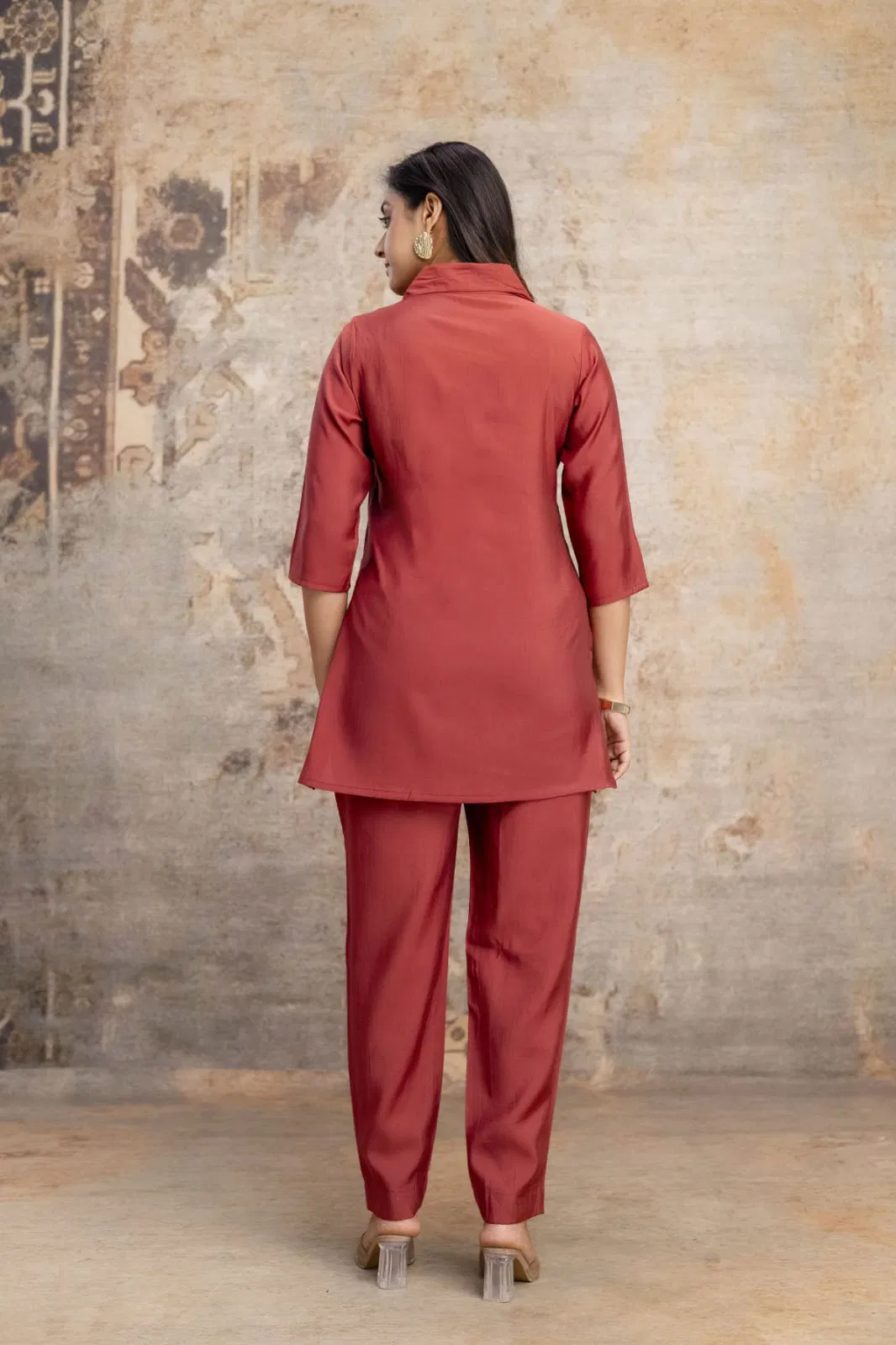 Naisha K 692 Roman Silk With Handwork Stylish Wear Co Ord Set Collection