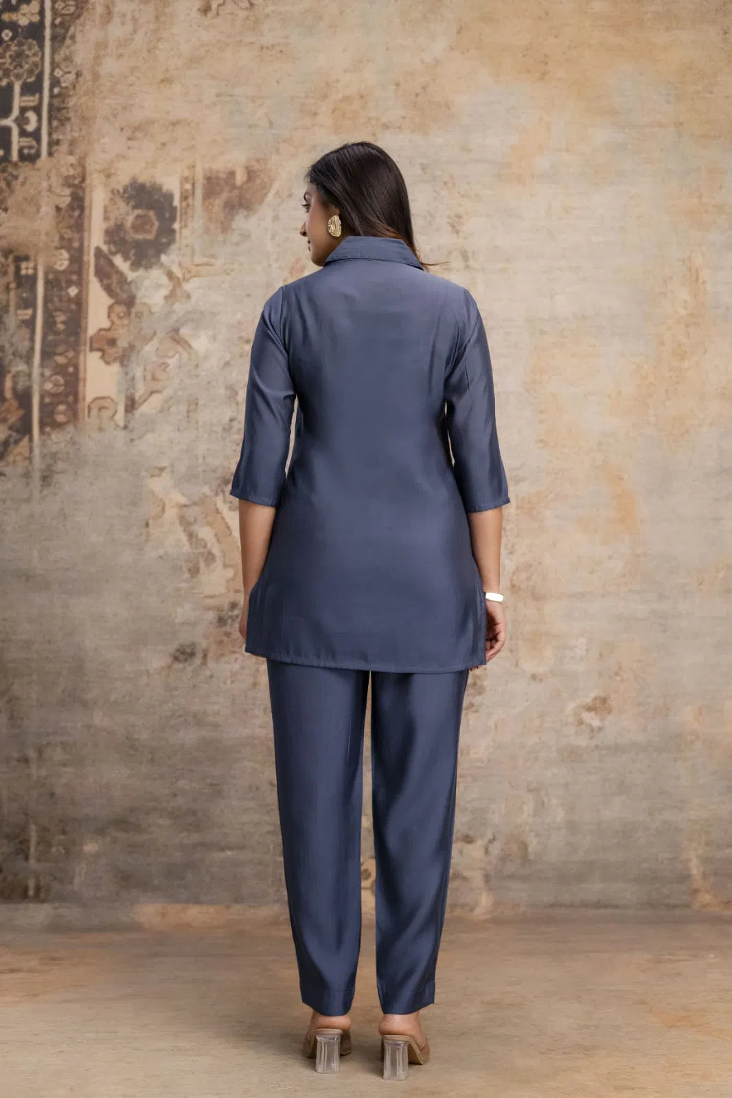 Naisha K 692 Roman Silk With Handwork Stylish Wear Co Ord Set Collection