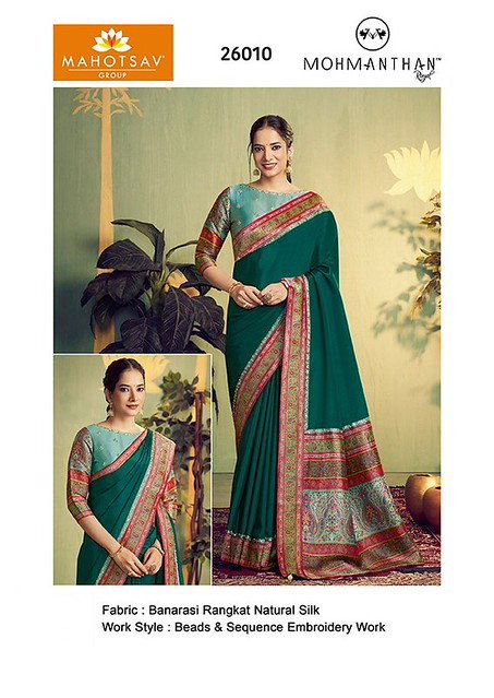 Mahotsav Mohmanthan Mrinaali 26010 Designer Saree Collection