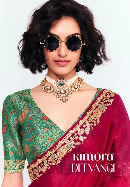 Kimora Deevangi Series 2291 To 2301 Fancy Fabric Designer Saree Collection