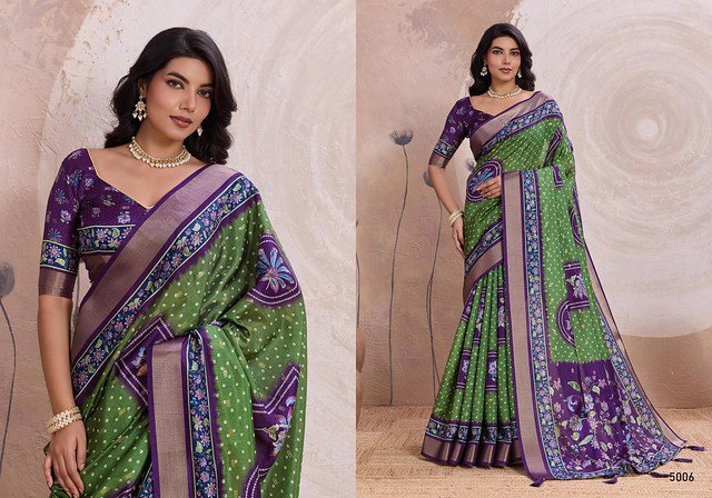 Rewaa Anitya Kalki Silk with Digital Prints Saree Collection