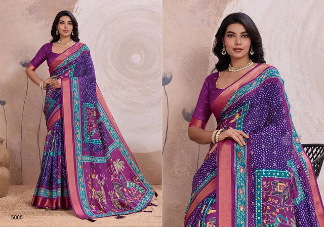 Rewaa Anitya Kalki Silk with Digital Prints Saree Collection