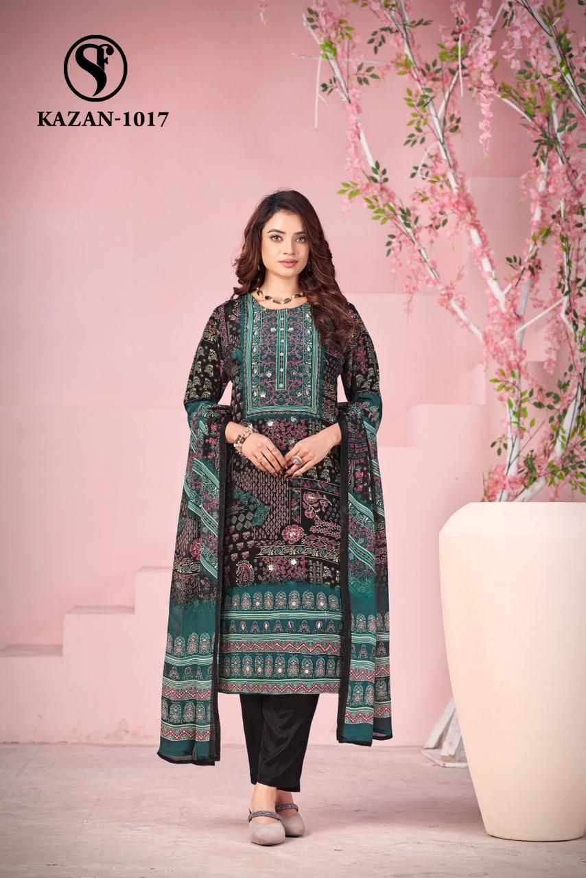 Swt Kazan Vol 22 Pure Viscose Pakistani Printed Kurti Bottom With Dupatta