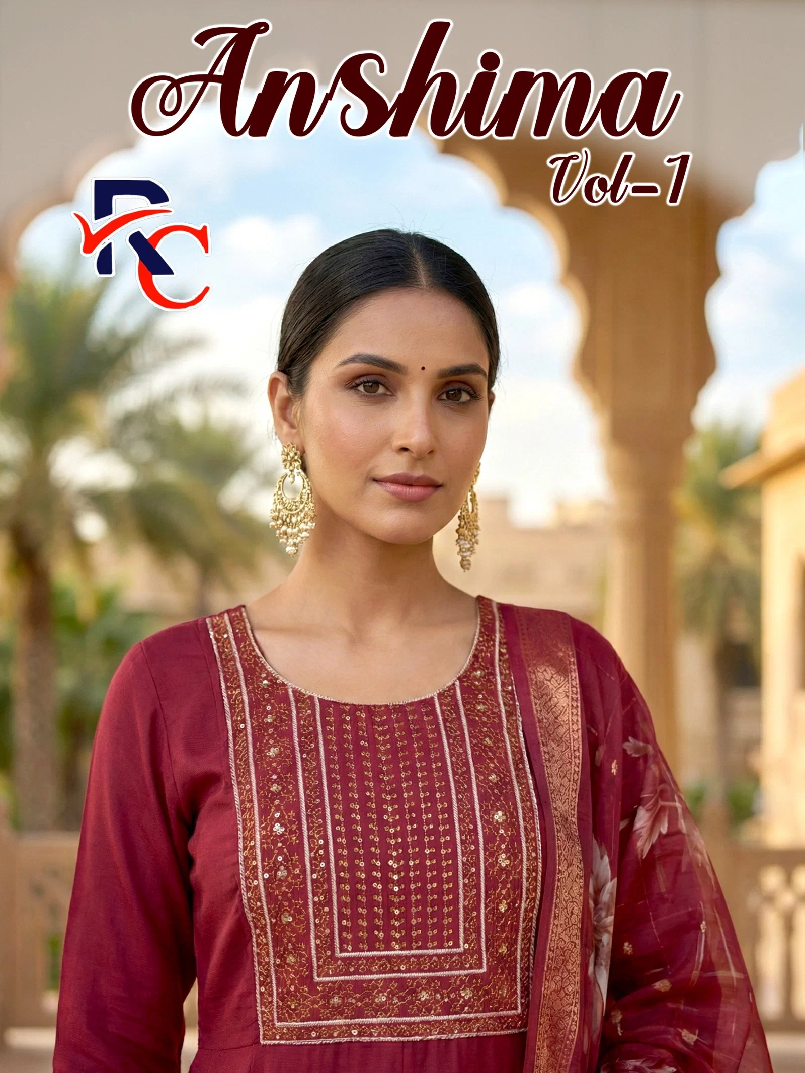 RC Anshima vol 1 Anarkali ghera Kurta With Bottom And Dupatta Collection