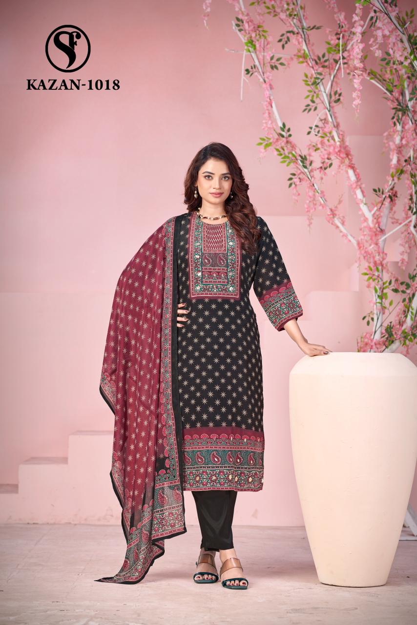 Swt Kazan Vol 23 Pure Viscose Pakistani Printed Kurti Bottom With Dupatta