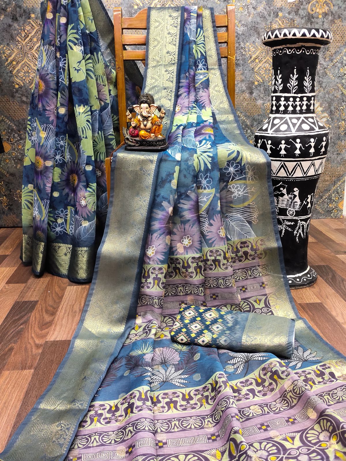 Lekha VC Zalak Dola Silk Digital Print Saree