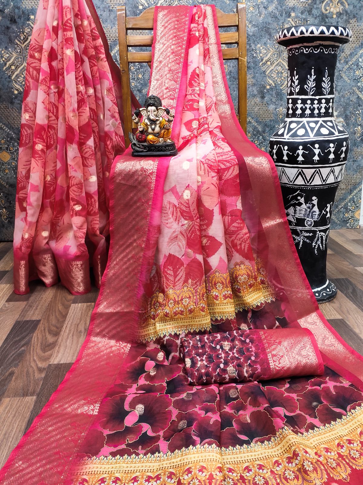 Lekha VC Zalak Dola Silk Digital Print Saree