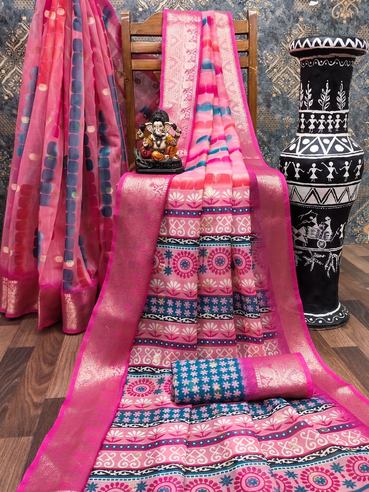 Lekha VC Zalak Dola Silk Digital Print Saree