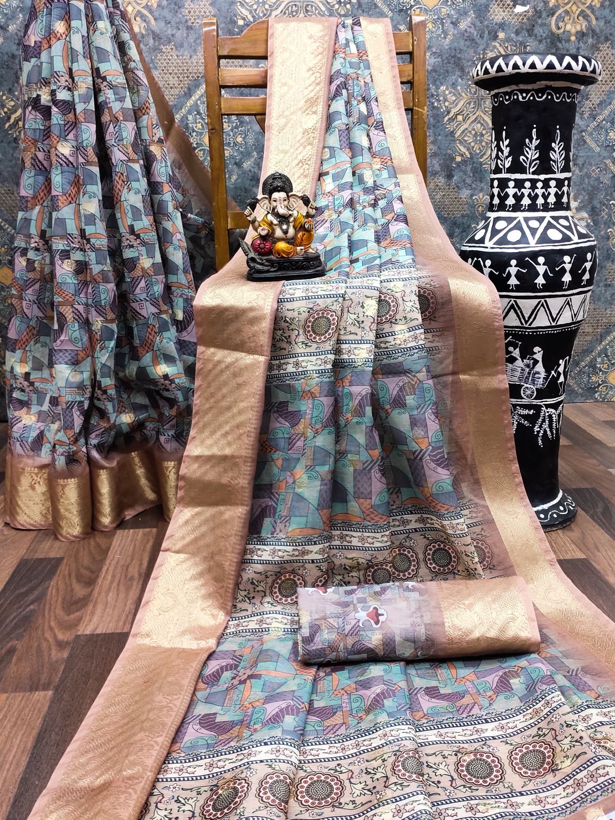 Lekha VC Zalak Dola Silk Digital Print Saree