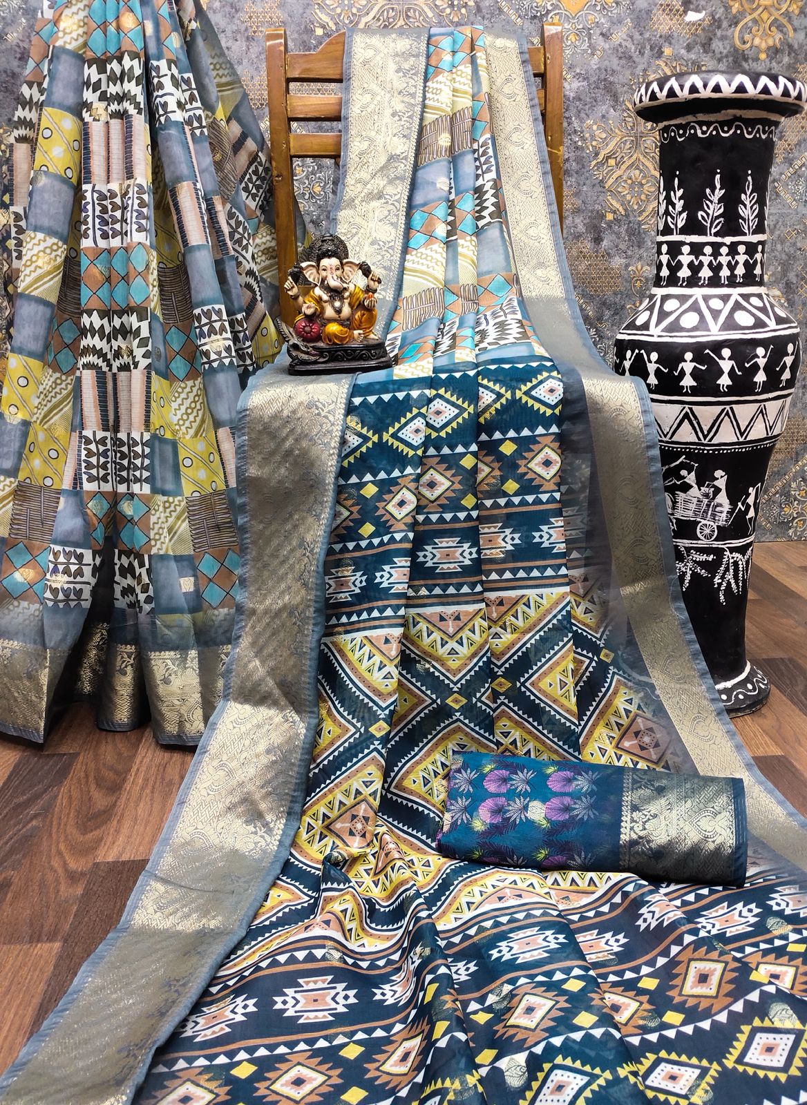 Lekha VC Zalak Dola Silk Digital Print Saree