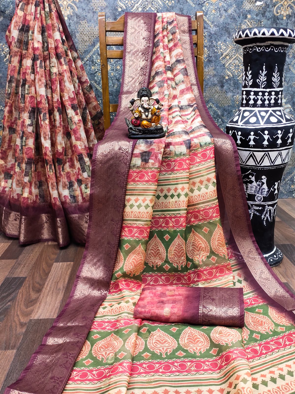 Lekha VC Zalak Dola Silk Digital Print Saree