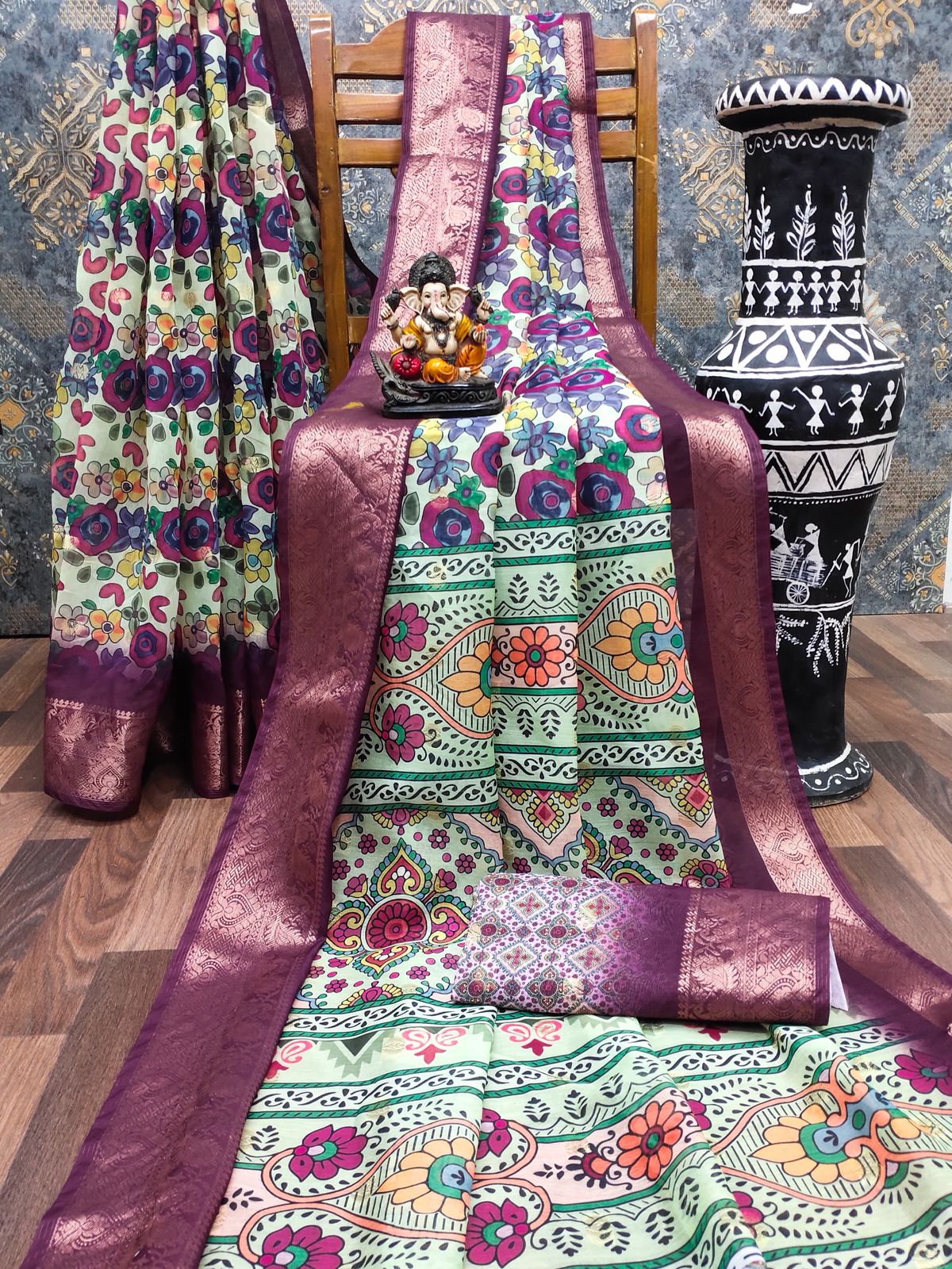 Lekha VC Zalak Dola Silk Digital Print Saree