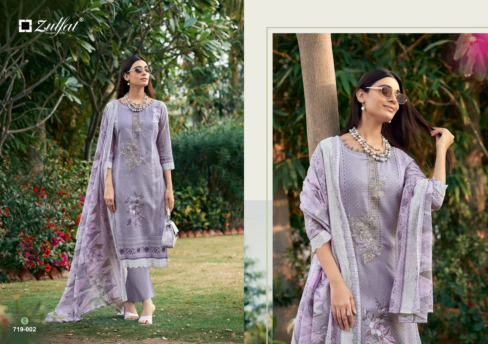 Zulfat Firdaus Vol 2 Cotton Embroidery Dress Material Collection