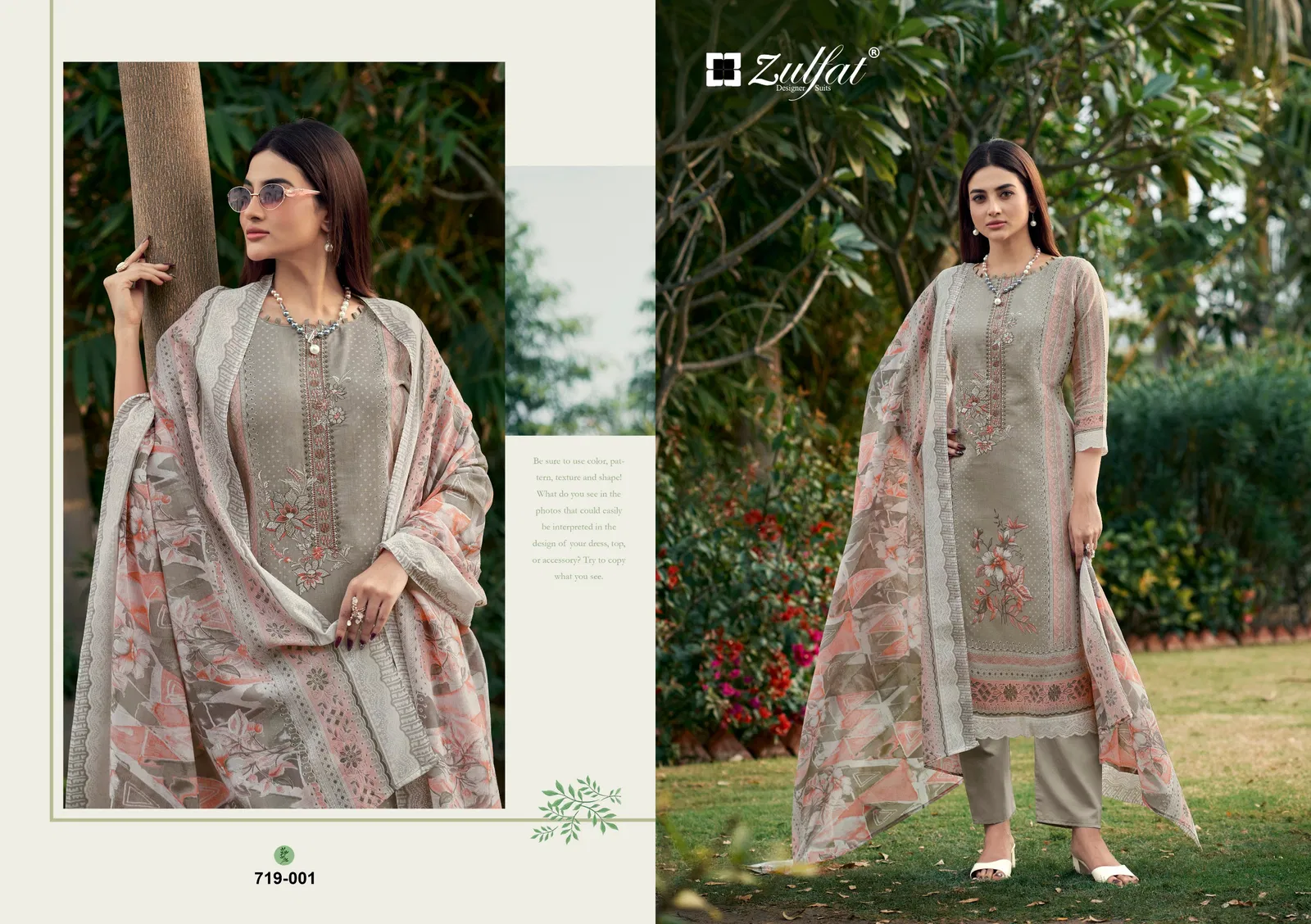 Zulfat Firdaus Vol 2 Cotton Embroidery Dress Material Collection