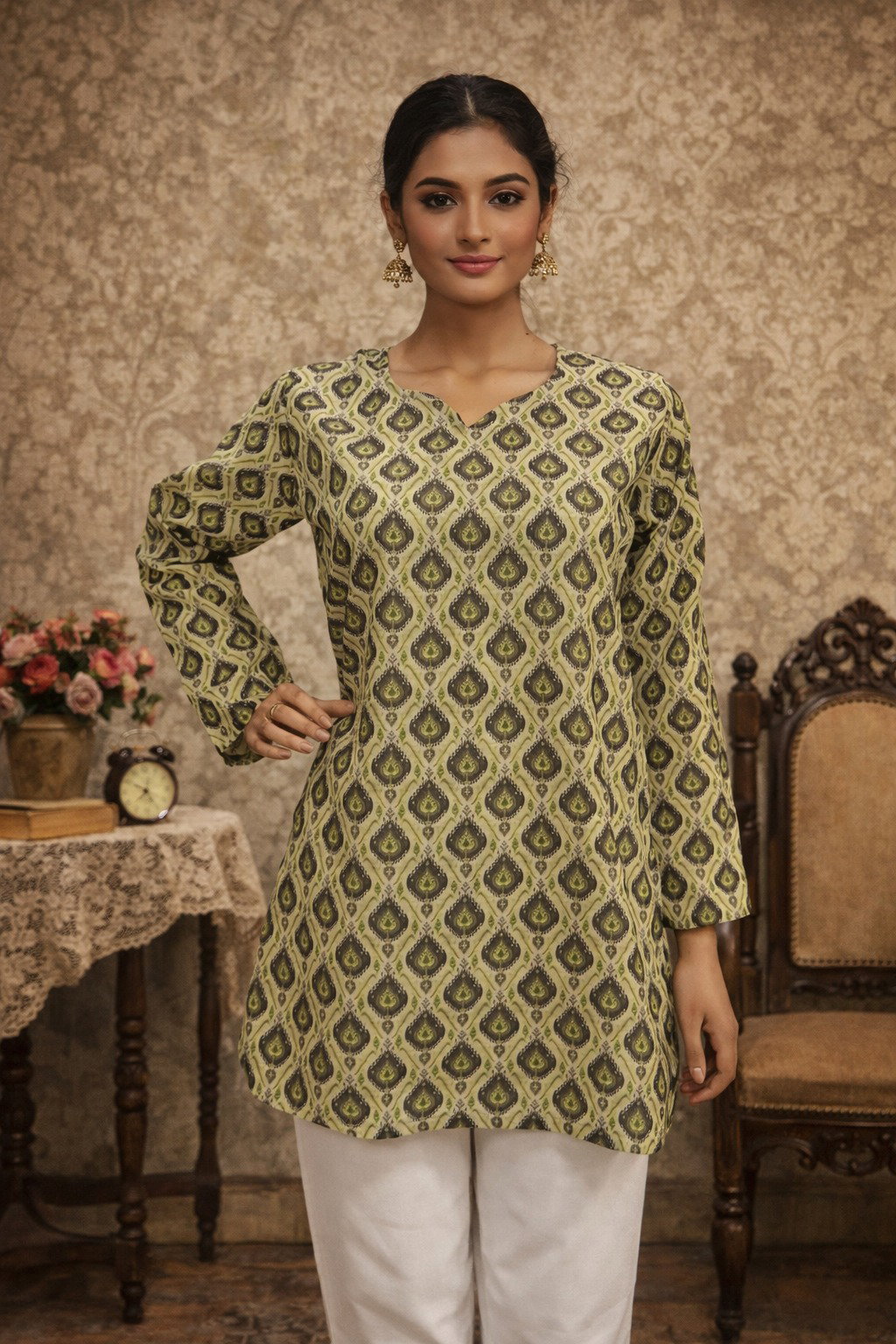 Aawiya RJ 6 Muslin Digital Printed Ladies Top