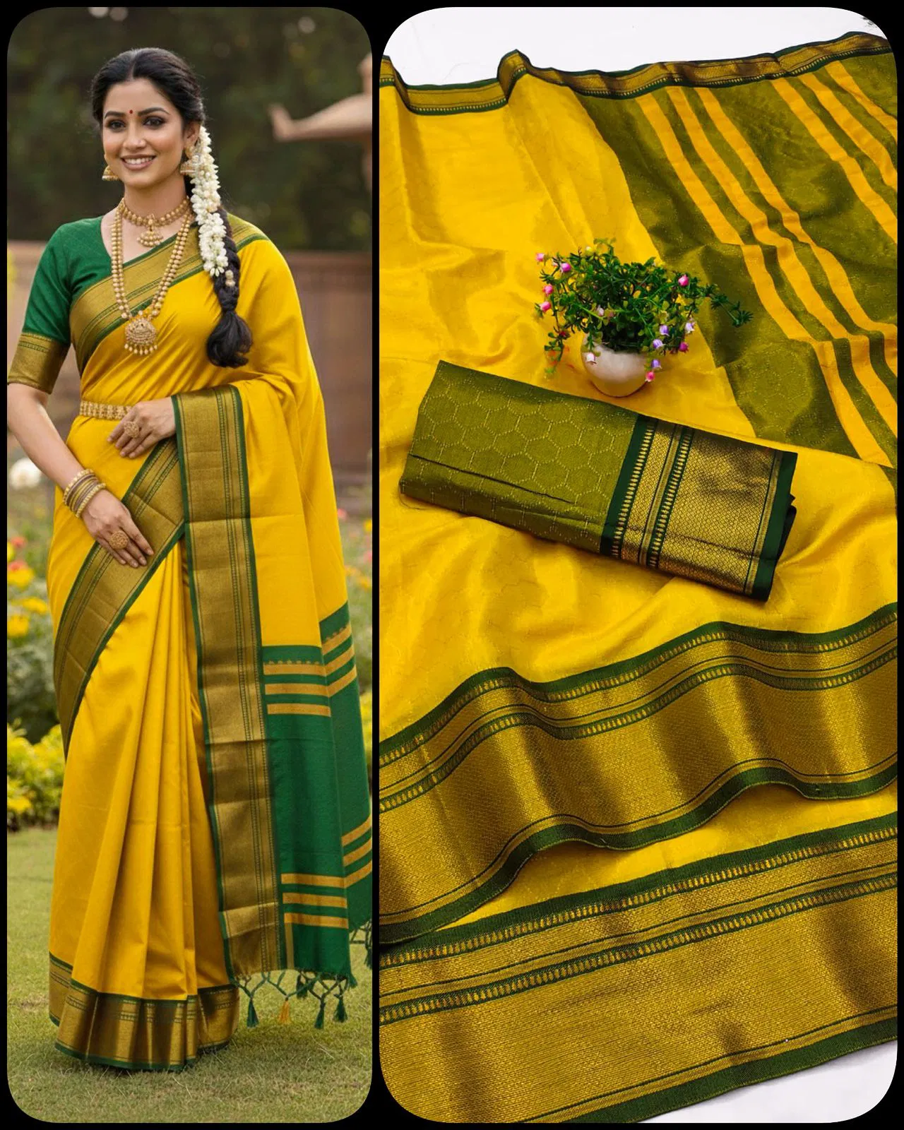 Aab Khan Football Kanchivaram Silk With Zari Pattern Saree Collection