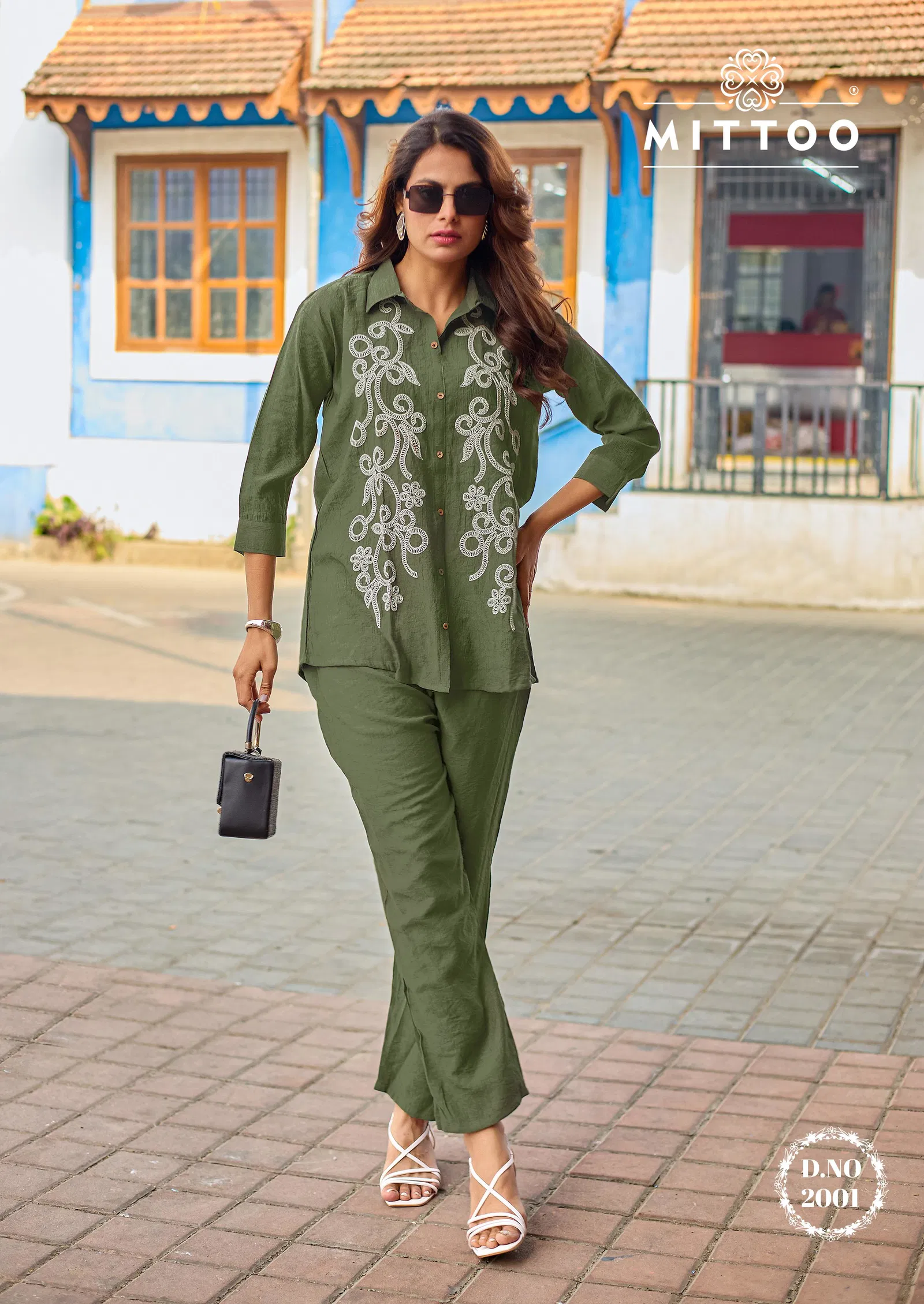 Mittoo Fantasy Viscose Threadwork Stylish Wear Co Ord Set Collection