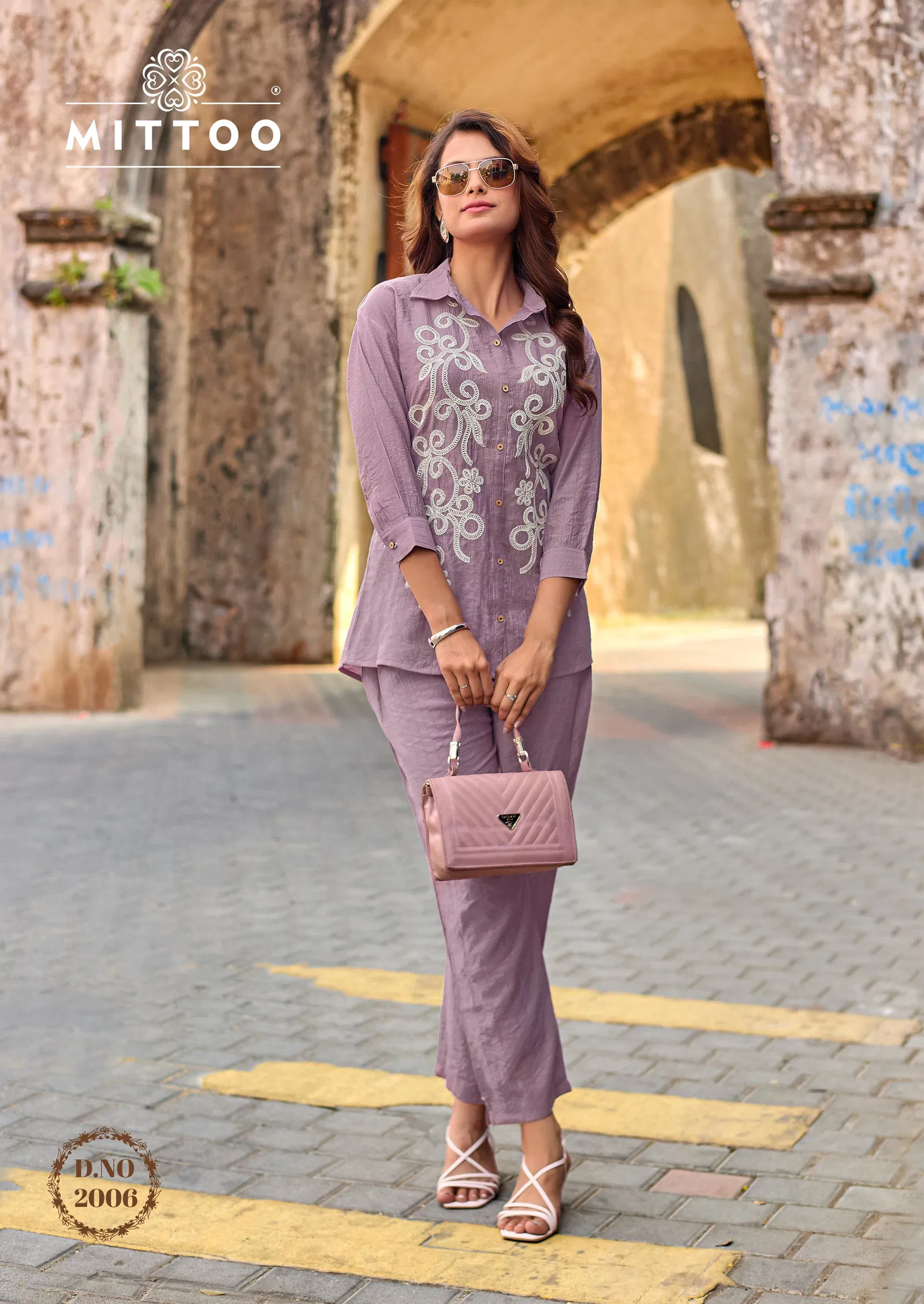 Mittoo Fantasy Viscose Threadwork Stylish Wear Co Ord Set Collection