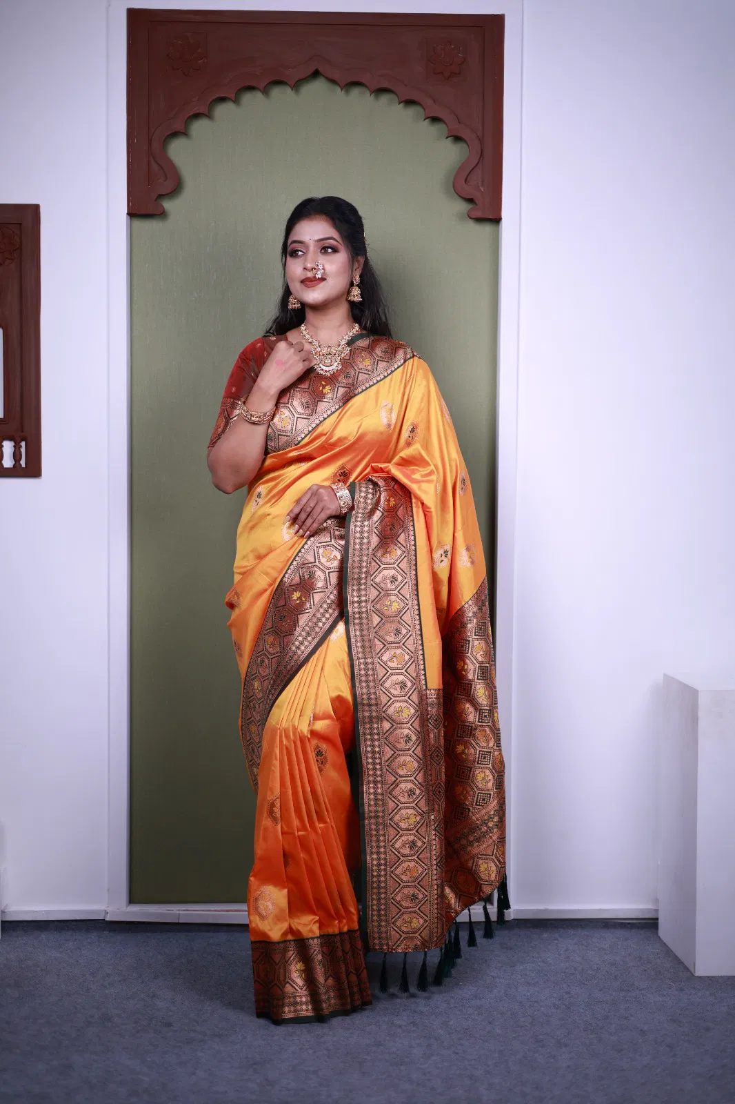 Mb 22 Soft Paithani Silk Zari Weaving Fancy Saree Collection