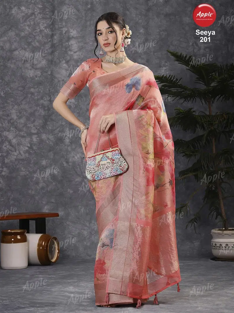 Apple Seeya Vol 02 Chanderi Cotton Printed Designer Saree Collection