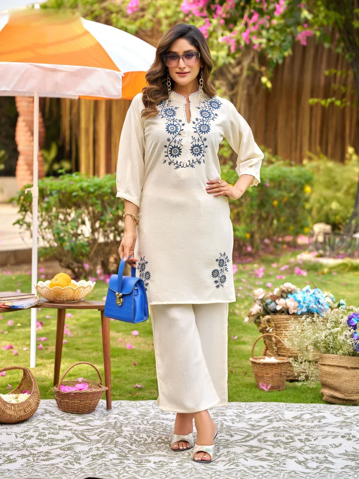 Naisha K 702 Viscose With Work Casual Wear Co Ord Set Collection