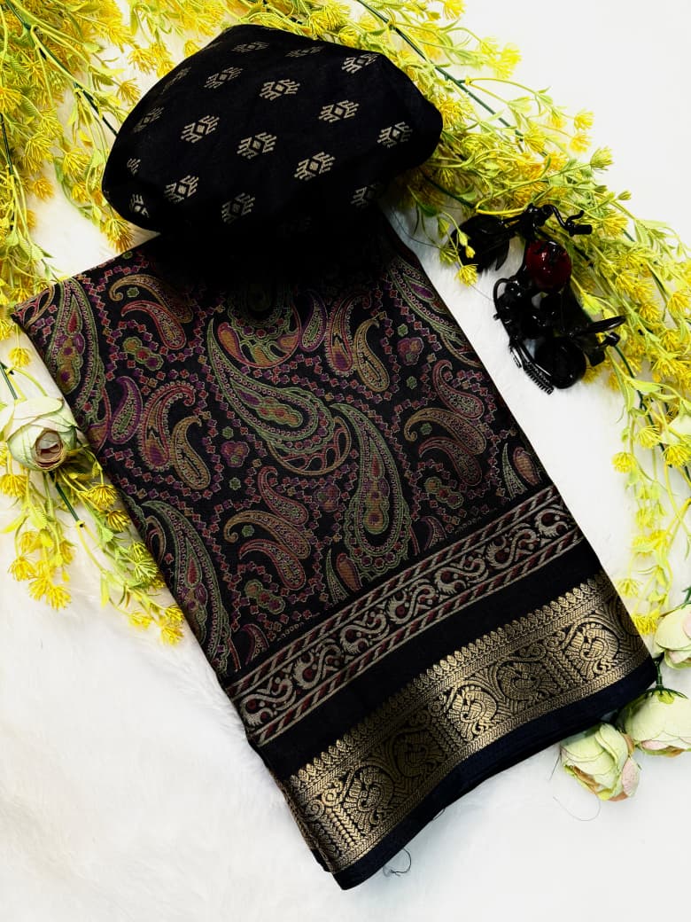 Sf Marsh Melon Saree With Pen Self Jequrd Design Saree Collection