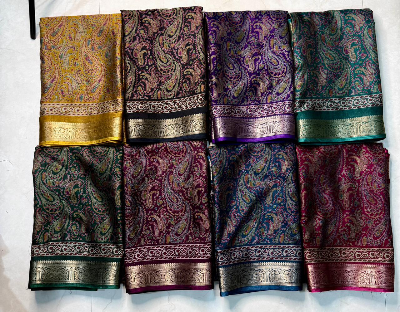 Sf Marsh Melon Saree With Pen Self Jequrd Design Saree Collection