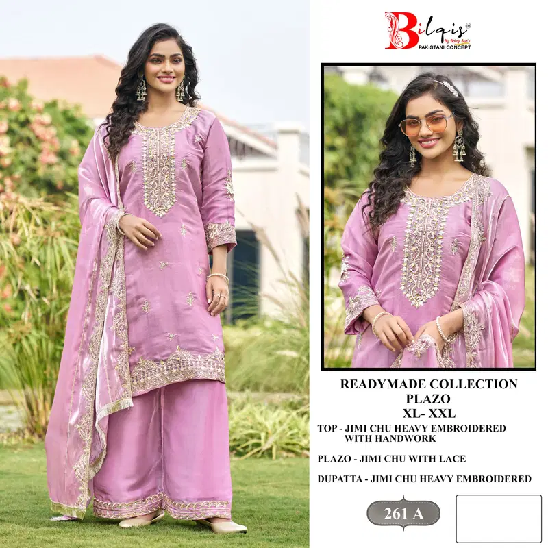 Bilqis B 261 A To D Readymade Jimmy Choo Embroidery Pakistani Salwar Kameez