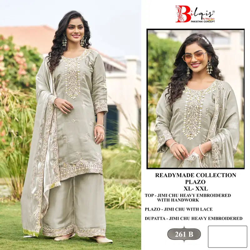 Bilqis B 261 A To D Readymade Jimmy Choo Embroidery Pakistani Salwar Kameez