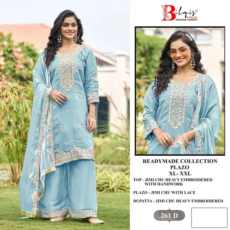 Bilqis B 261 A To D Readymade Jimmy Choo Embroidery Pakistani Salwar Kameez
