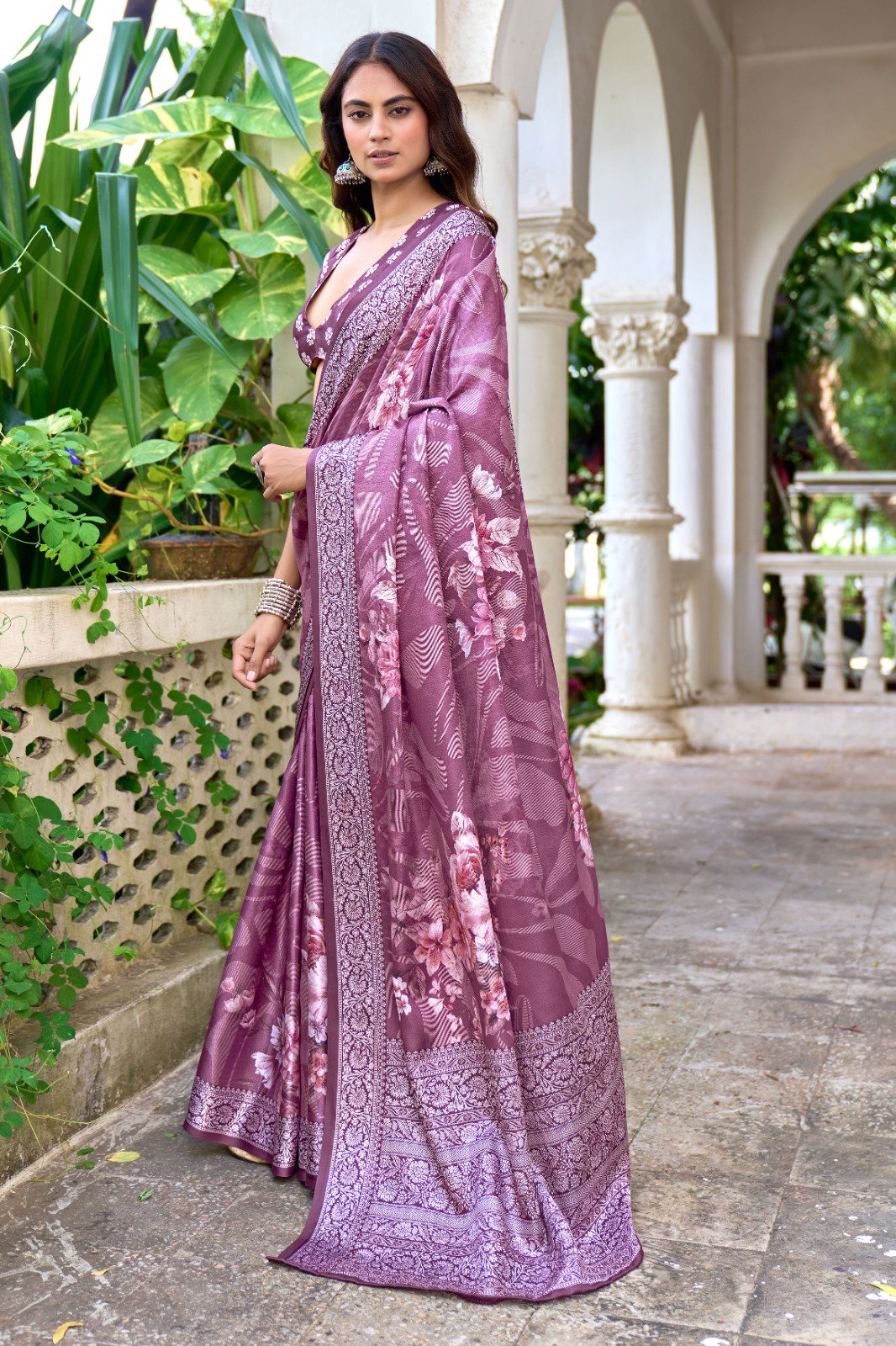 Shubh Shree Elara Pashmina Silk Digital Printed Saree
