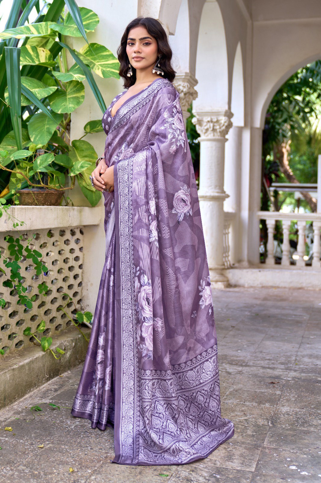Shubh Shree Elara Pashmina Silk Digital Printed Saree